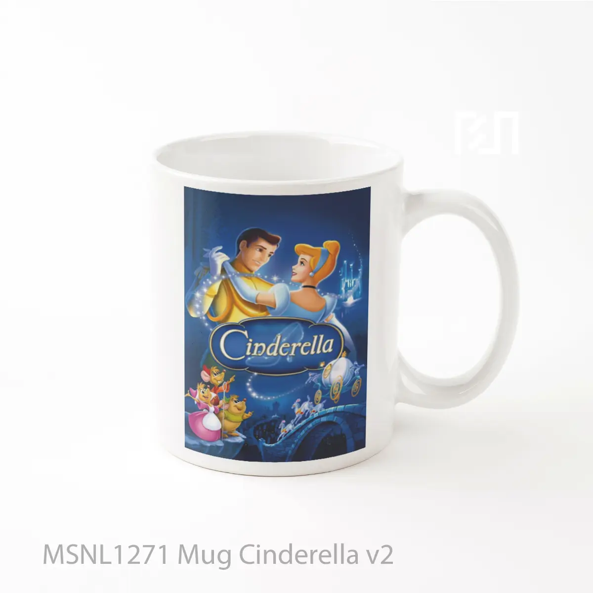 Mug Cinderella V2 Gelas Keramik Tema Film MSNL1271