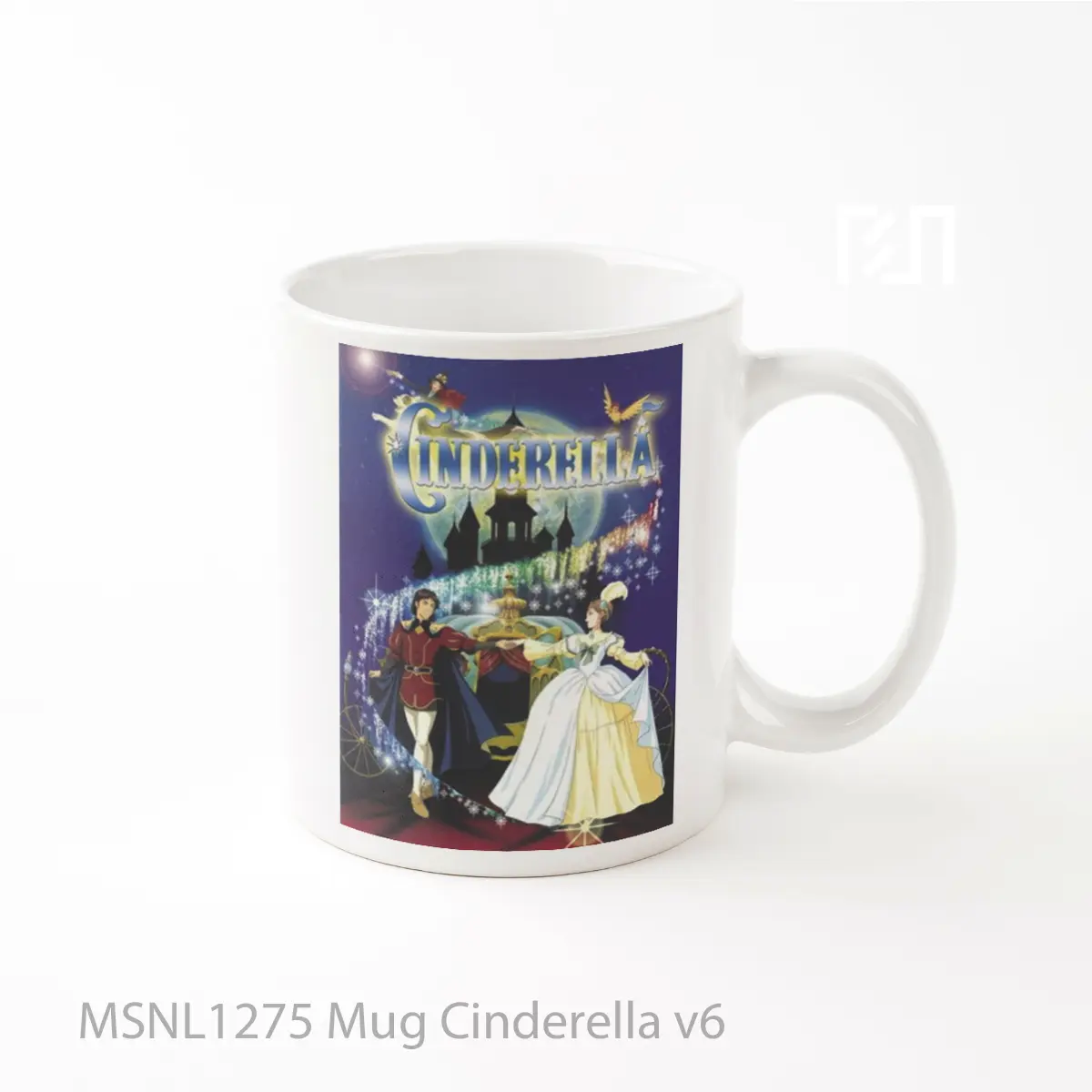 Mug Cinderella V6 Gelas Keramik Tema Film MSNL1275