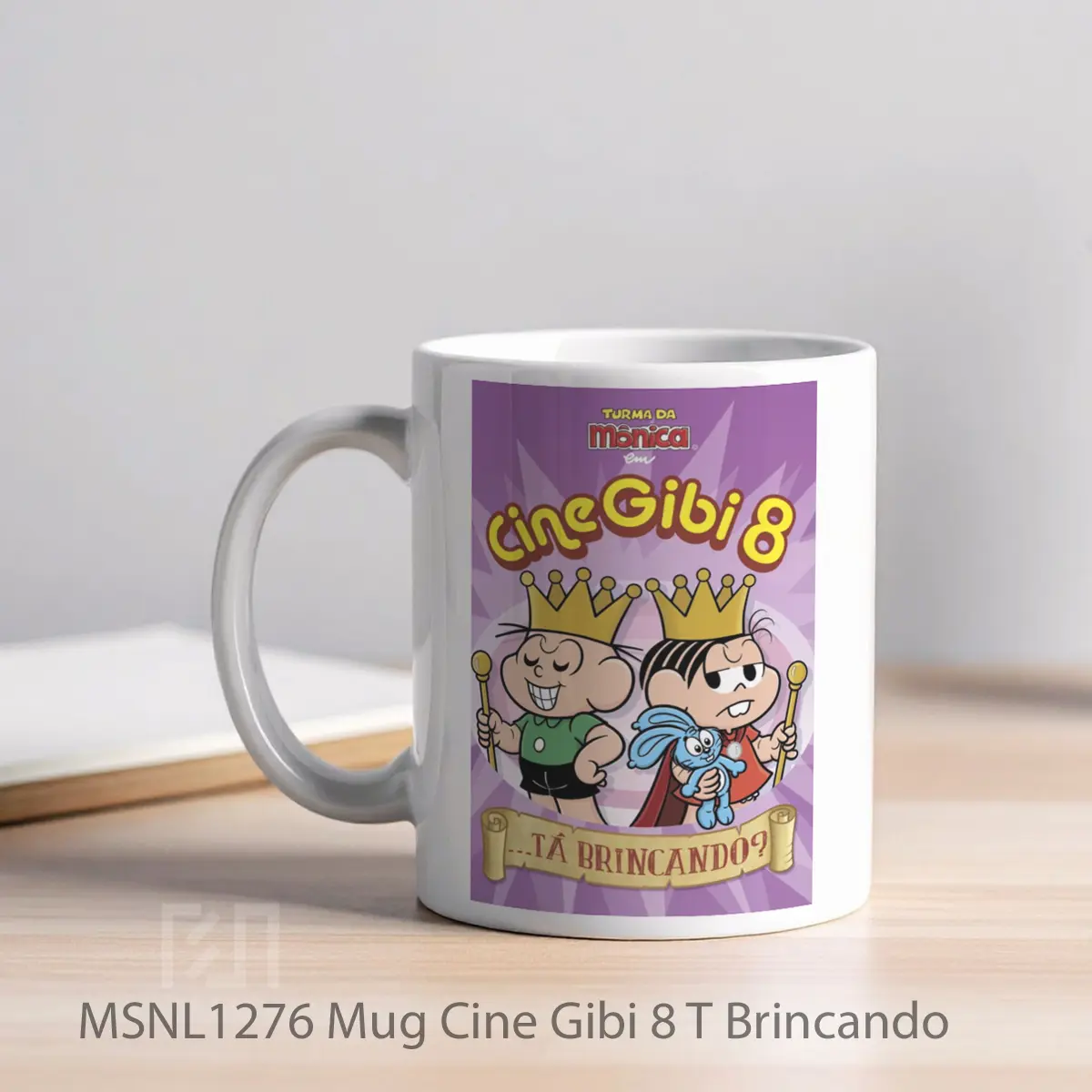 Mug Cine Gibi 8 T Brincando Gelas Keramik Tema Film MSNL1276 - Tampak Kiri