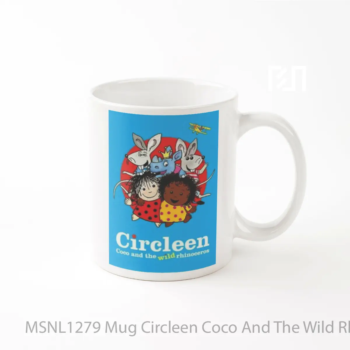 Mug Circleen Coco And The Wild Rhinoceros Gelas Keramik Tema Film MSNL1279