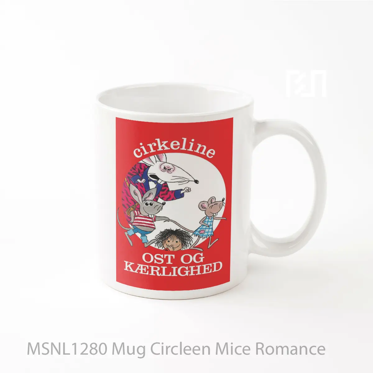 Mug Circleen Mice Romance Gelas Keramik Tema Film MSNL1280