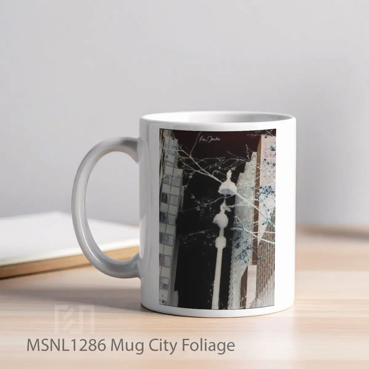 Mug City Foliage Gelas Keramik Tema Film MSNL1286 - Tampak Kiri