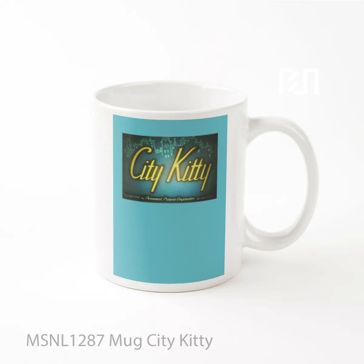 Mug City Kitty Gelas Keramik Tema Film MSNL1287