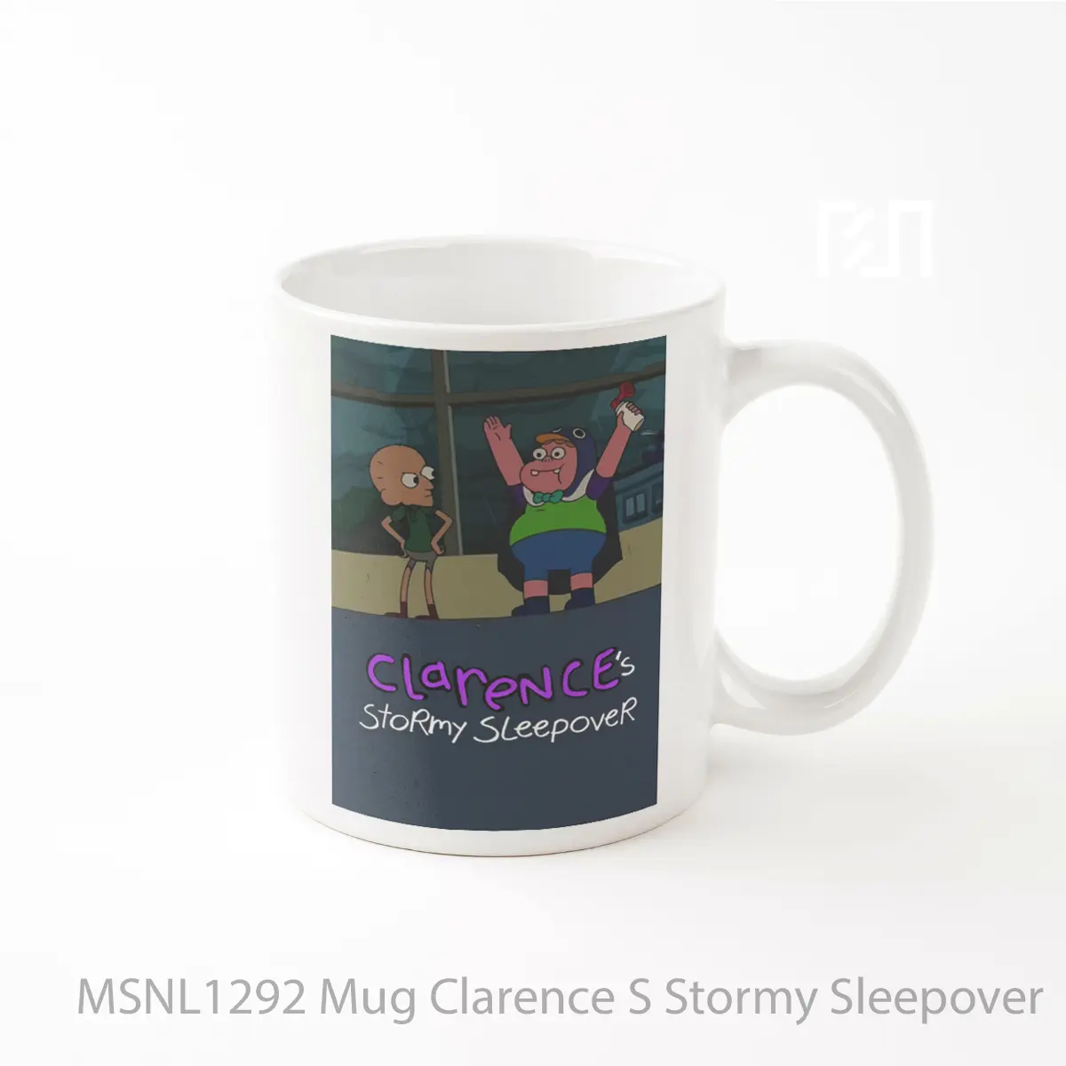 Mug Clarence S Stormy Sleepover Gelas Keramik Tema Film MSNL1292