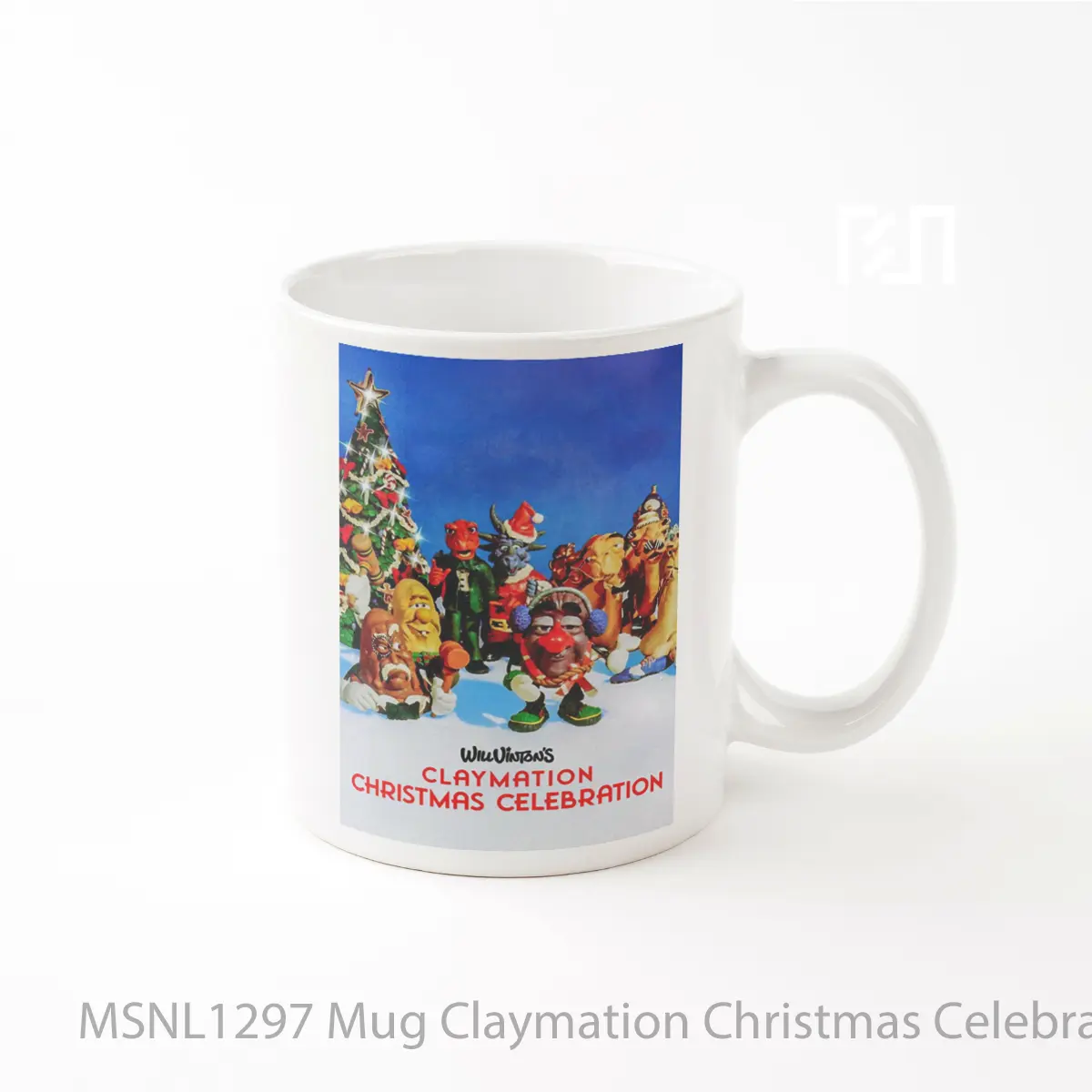 Mug Claymation Christmas Celebration Gelas Keramik Tema Film MSNL1297