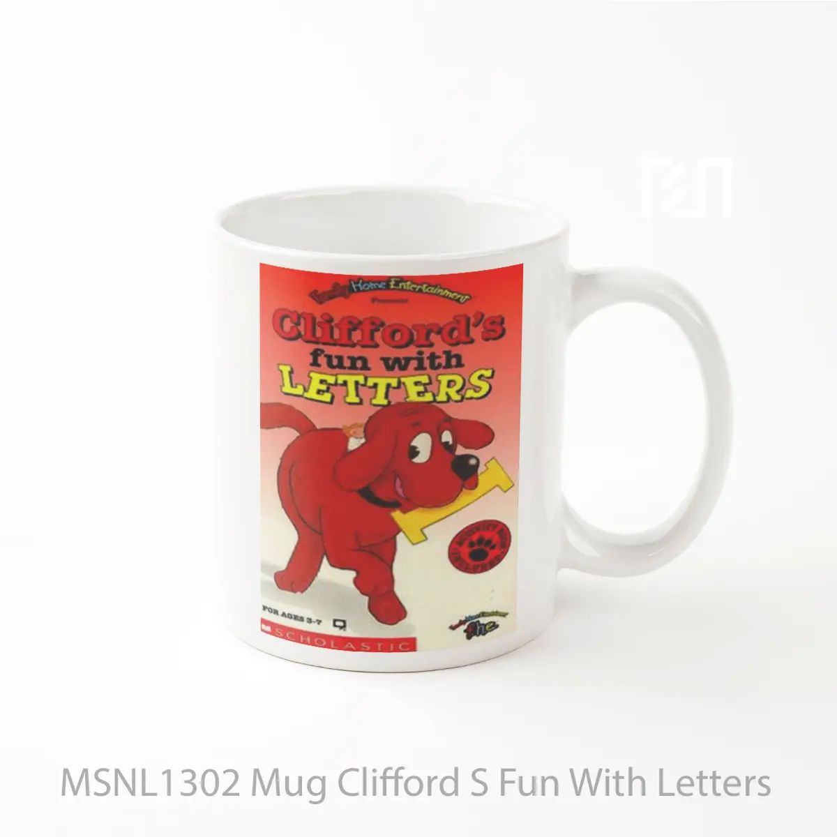 Mug Clifford S Fun With Letters Gelas Keramik Tema Film MSNL1302