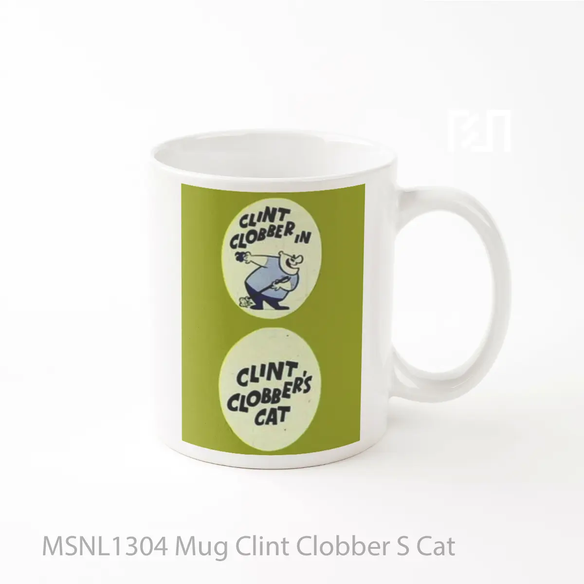 Mug Clint Clobber S Cat Gelas Keramik Tema Film MSNL1304