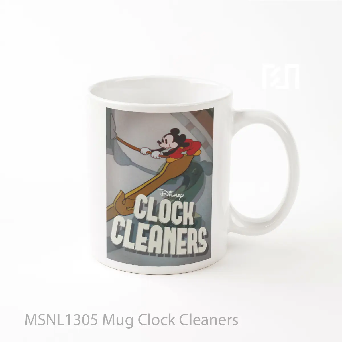 Mug Clock Cleaners Gelas Keramik Tema Film MSNL1305