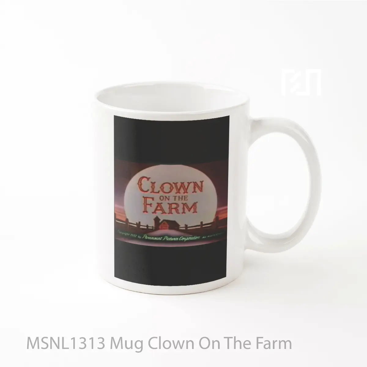 Mug Clown On The Farm Gelas Keramik Tema Film MSNL1313