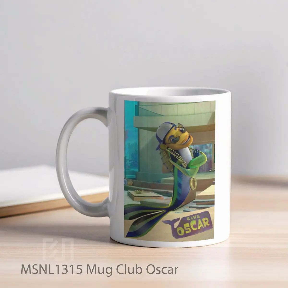 Mug Club Oscar Gelas Keramik Tema Film MSNL1315 - Tampak Kiri