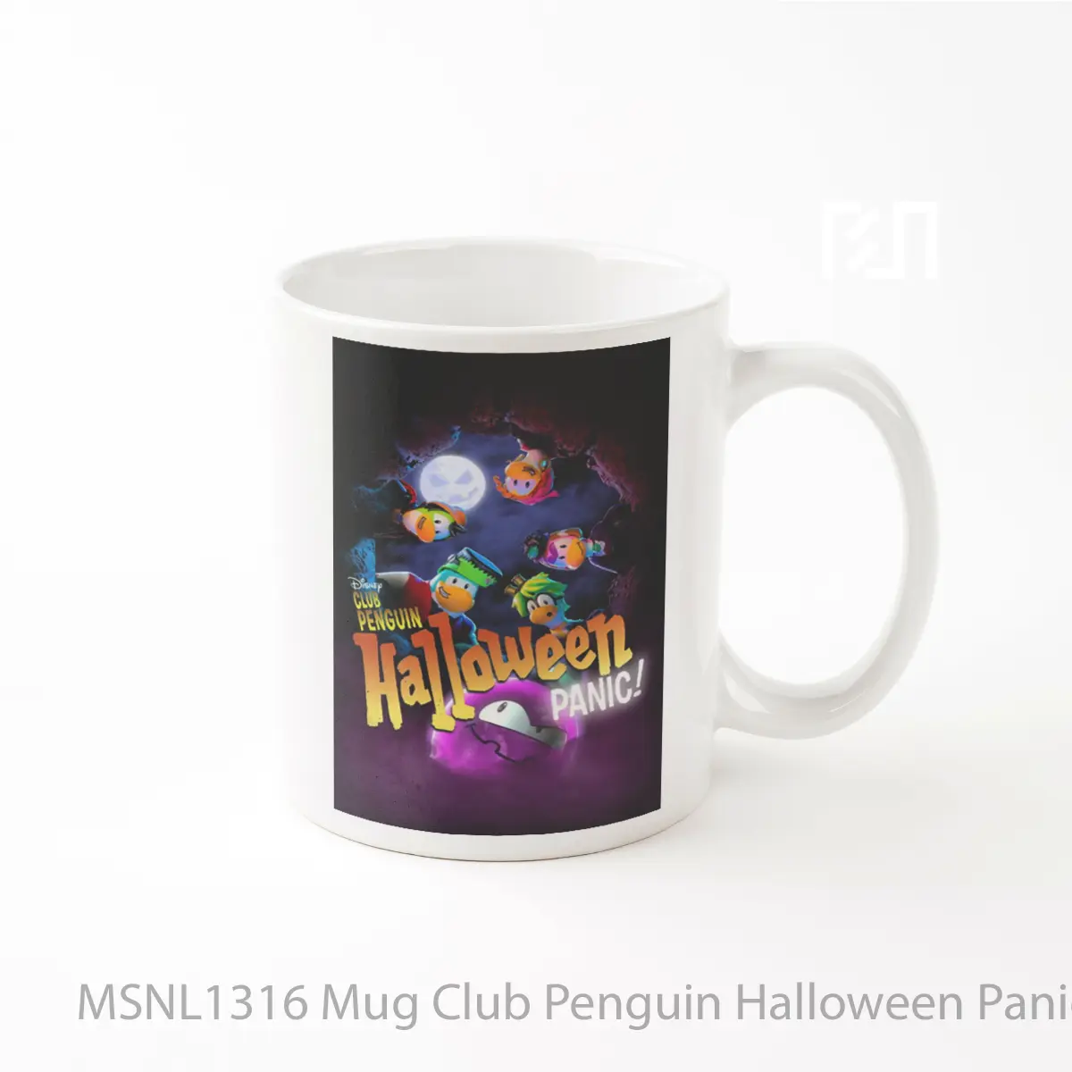 Mug Club Penguin Halloween Panic Gelas Keramik Tema Film MSNL1316