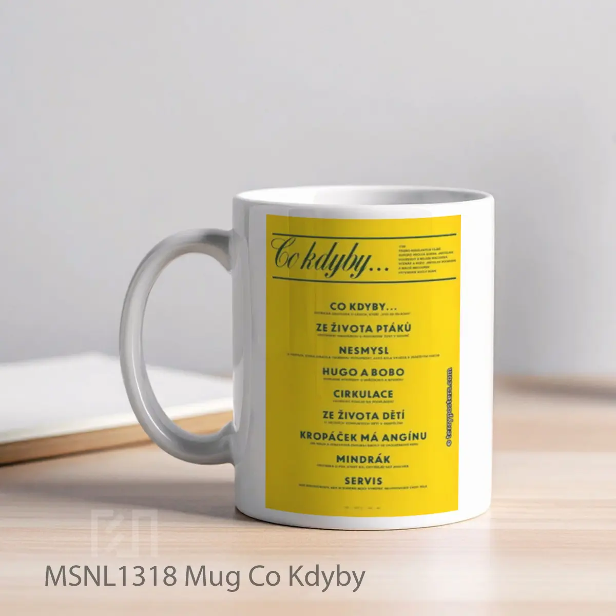 Mug Co Kdyby Gelas Keramik Tema Film MSNL1318 - Tampak Kiri