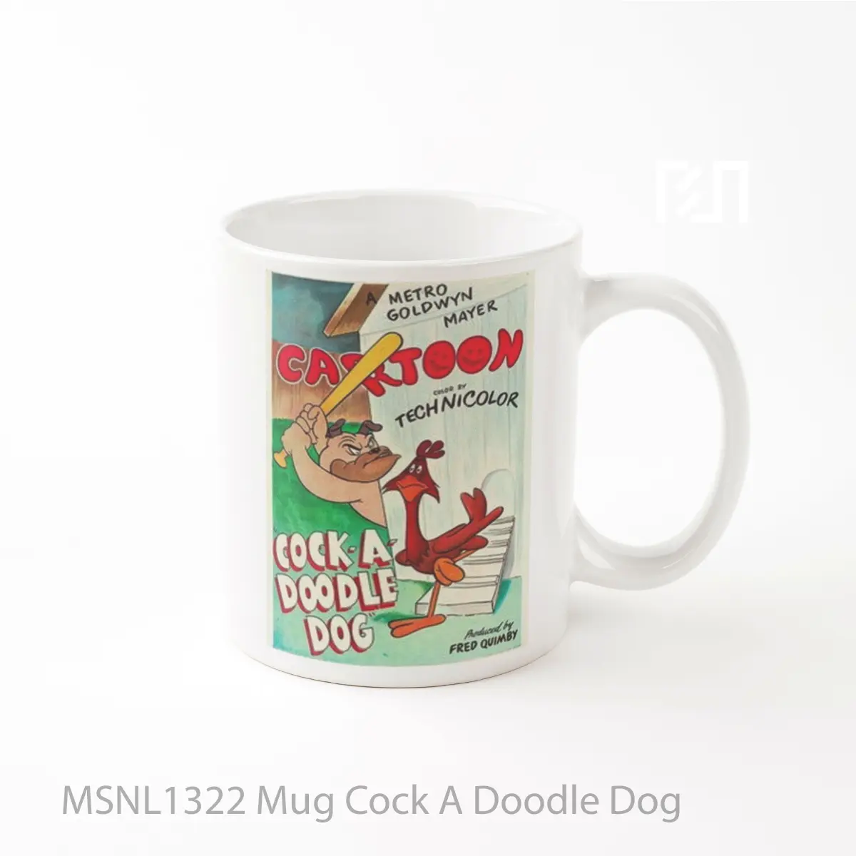 Mug Cock A Doodle Dog Gelas Keramik Tema Film MSNL1322