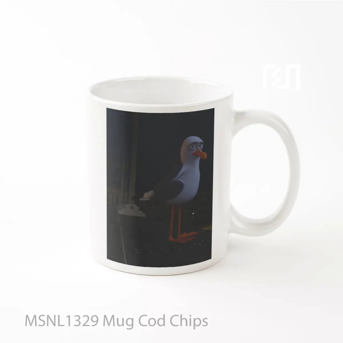 Mug Cod Chips Gelas Keramik Tema Film MSNL1329