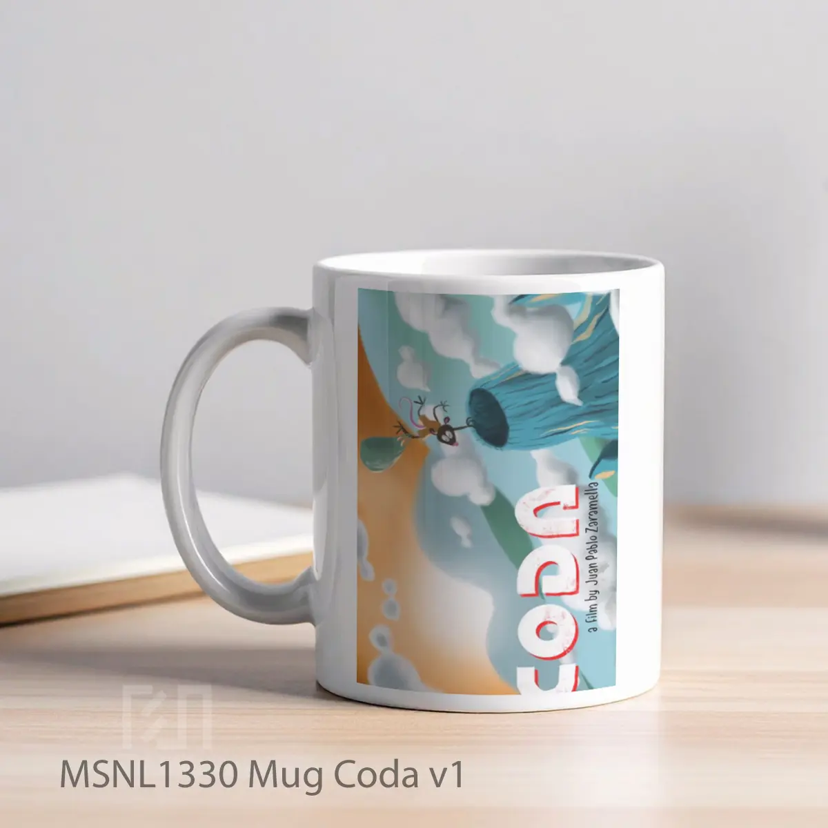 Mug Coda V1 Gelas Keramik Tema Film MSNL1330 - Tampak Kiri