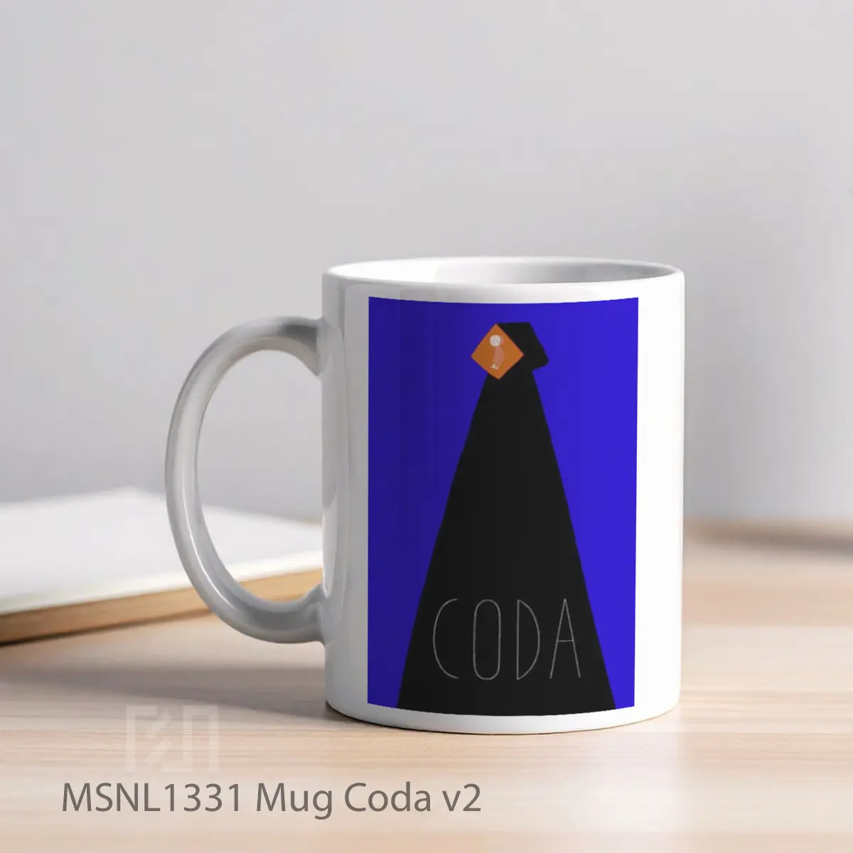 Mug Coda V2 Gelas Keramik Tema Film MSNL1331 - Tampak Kiri