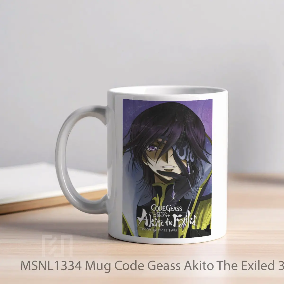 Mug Code Geass Akito The Exiled 3 The Brightness Falls Gelas Keramik Tema Film MSNL1334 - Tampak Kiri