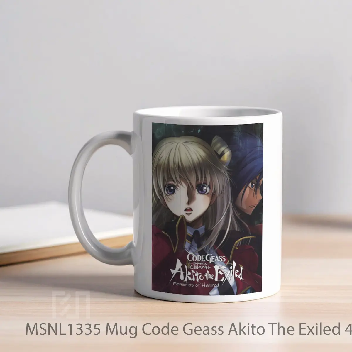 Mug Code Geass Akito The Exiled 4 Memories Of Hatred Gelas Keramik Tema Film MSNL1335 - Tampak Kiri