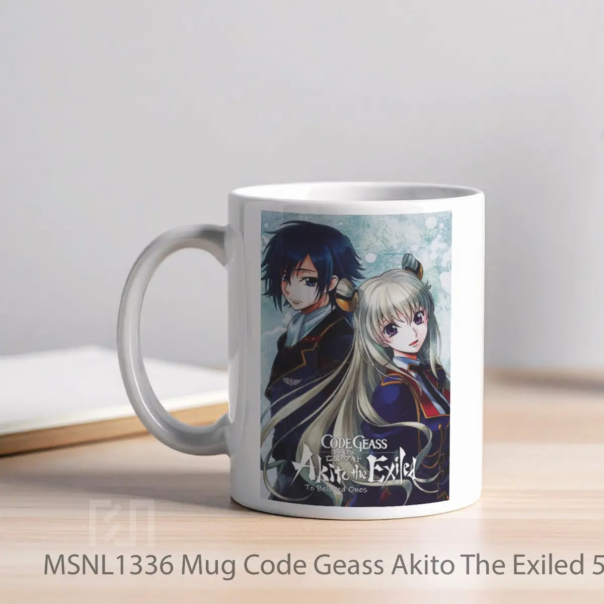 Mug Code Geass Akito The Exiled 5 To Beloved Ones Gelas Keramik Tema Film MSNL1336 - Tampak Kiri