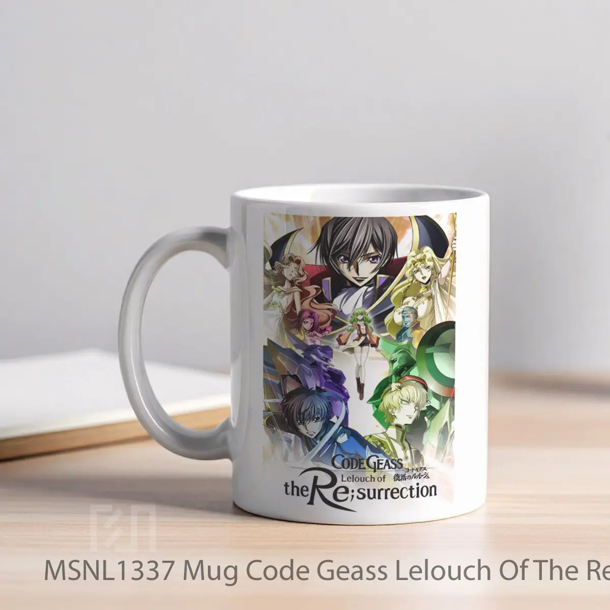 Mug Code Geass Lelouch Of The Re Surrection Gelas Keramik Tema Film MSNL1337 - Tampak Kiri