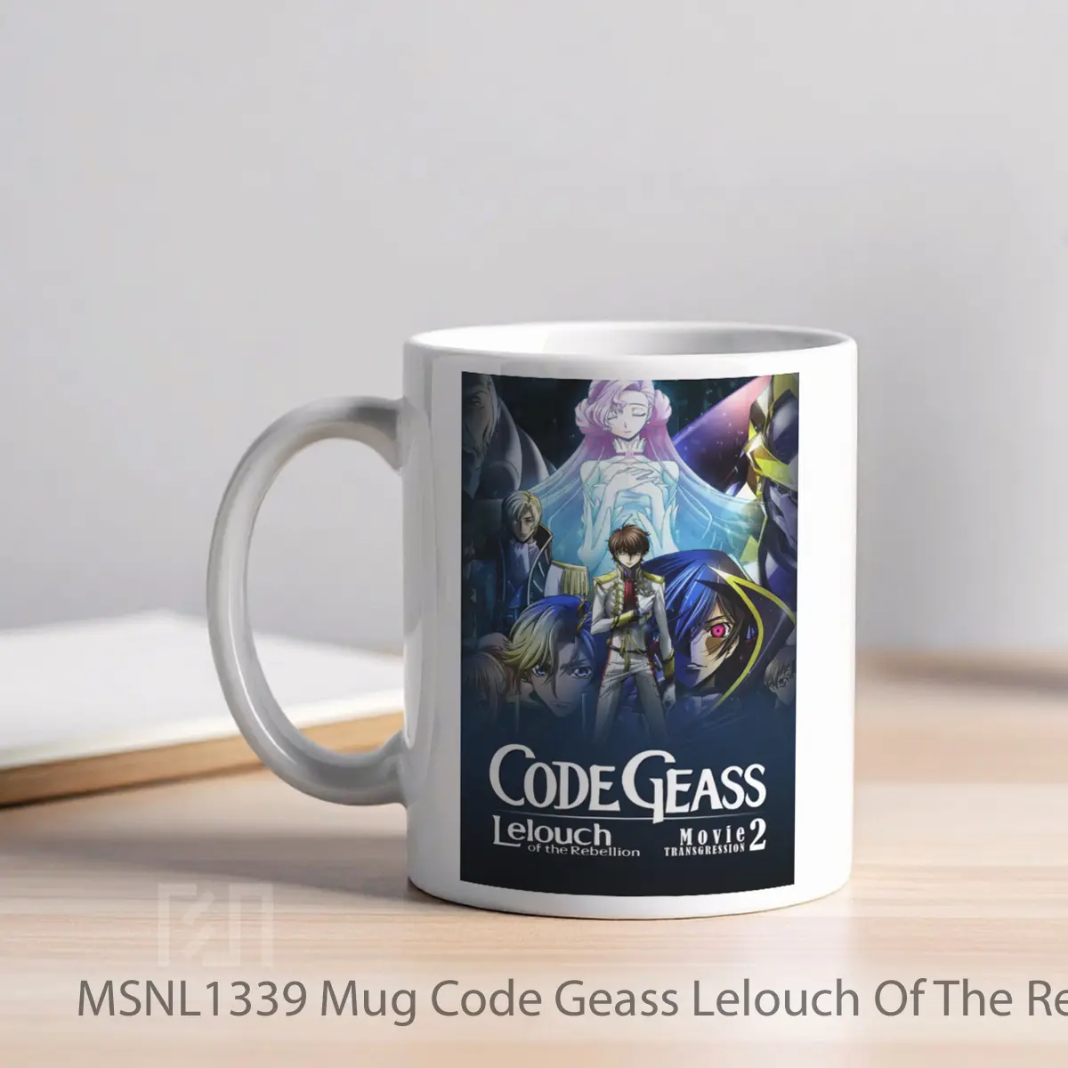 Mug Code Geass Lelouch Of The Rebellion Ii Transgression Gelas Keramik Tema Film MSNL1339 - Tampak Kiri