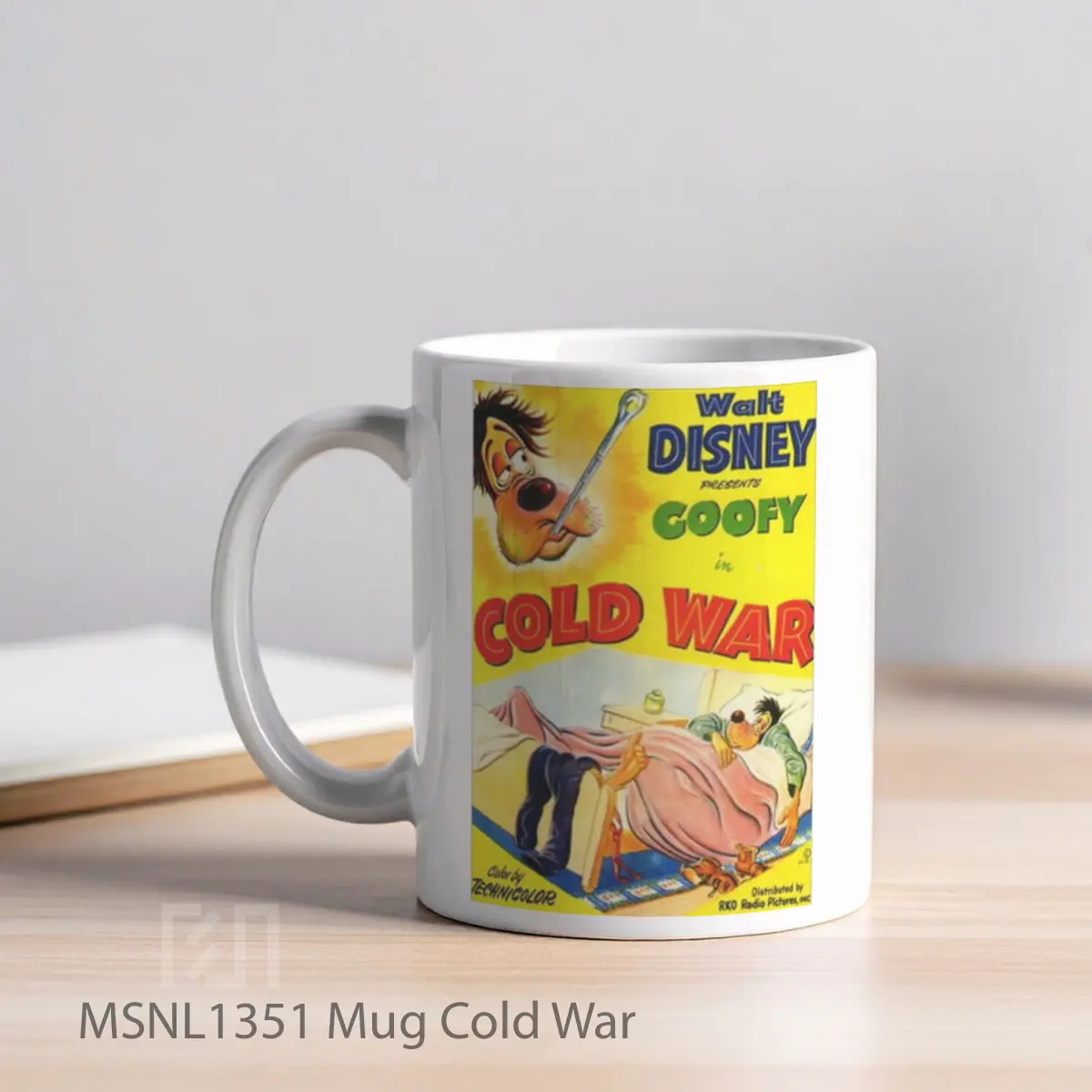Mug Cold War Gelas Keramik Tema Film MSNL1351 - Tampak Kiri