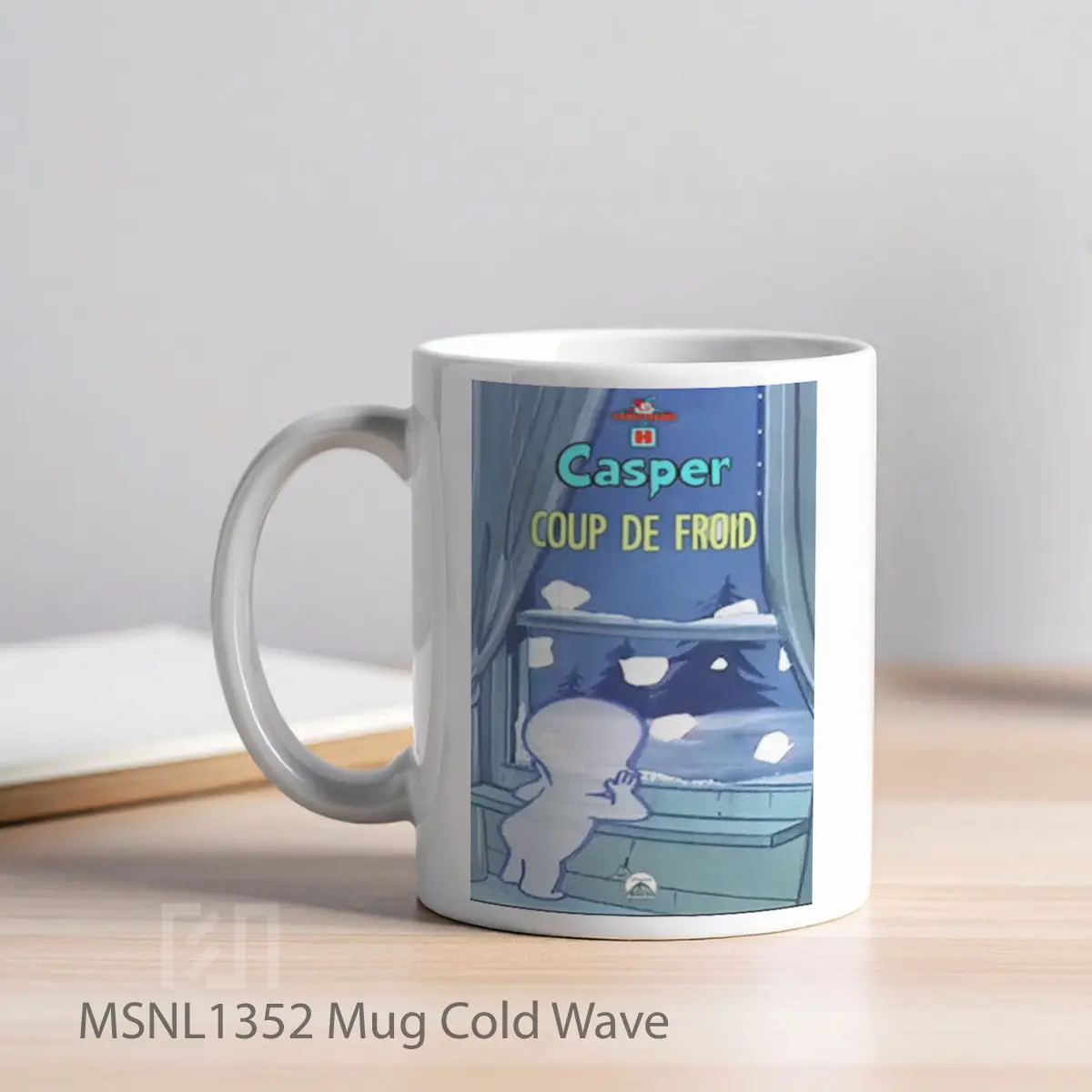 Mug Cold Wave Gelas Keramik Tema Film MSNL1352 - Tampak Kiri