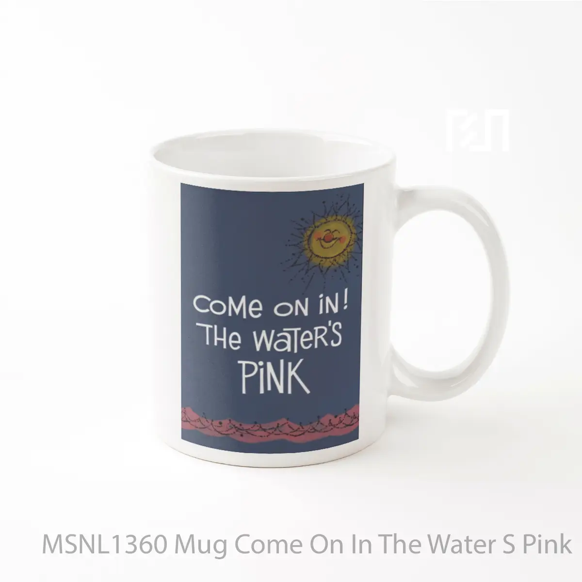 Mug Come On In The Water S Pink Gelas Keramik Tema Film MSNL1360