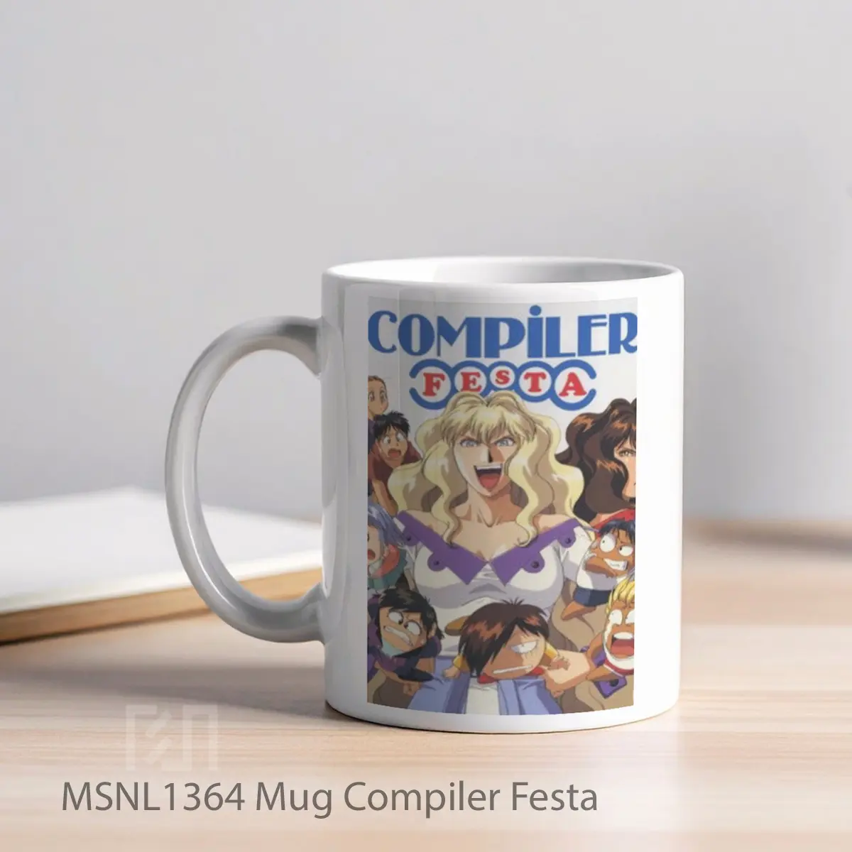 Mug Compiler Festa Gelas Keramik Tema Film MSNL1364 - Tampak Kiri