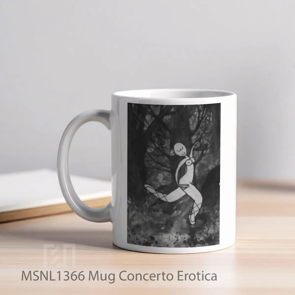 Mug Concerto Erotica Gelas Keramik Tema Film MSNL1366 - Tampak Kiri