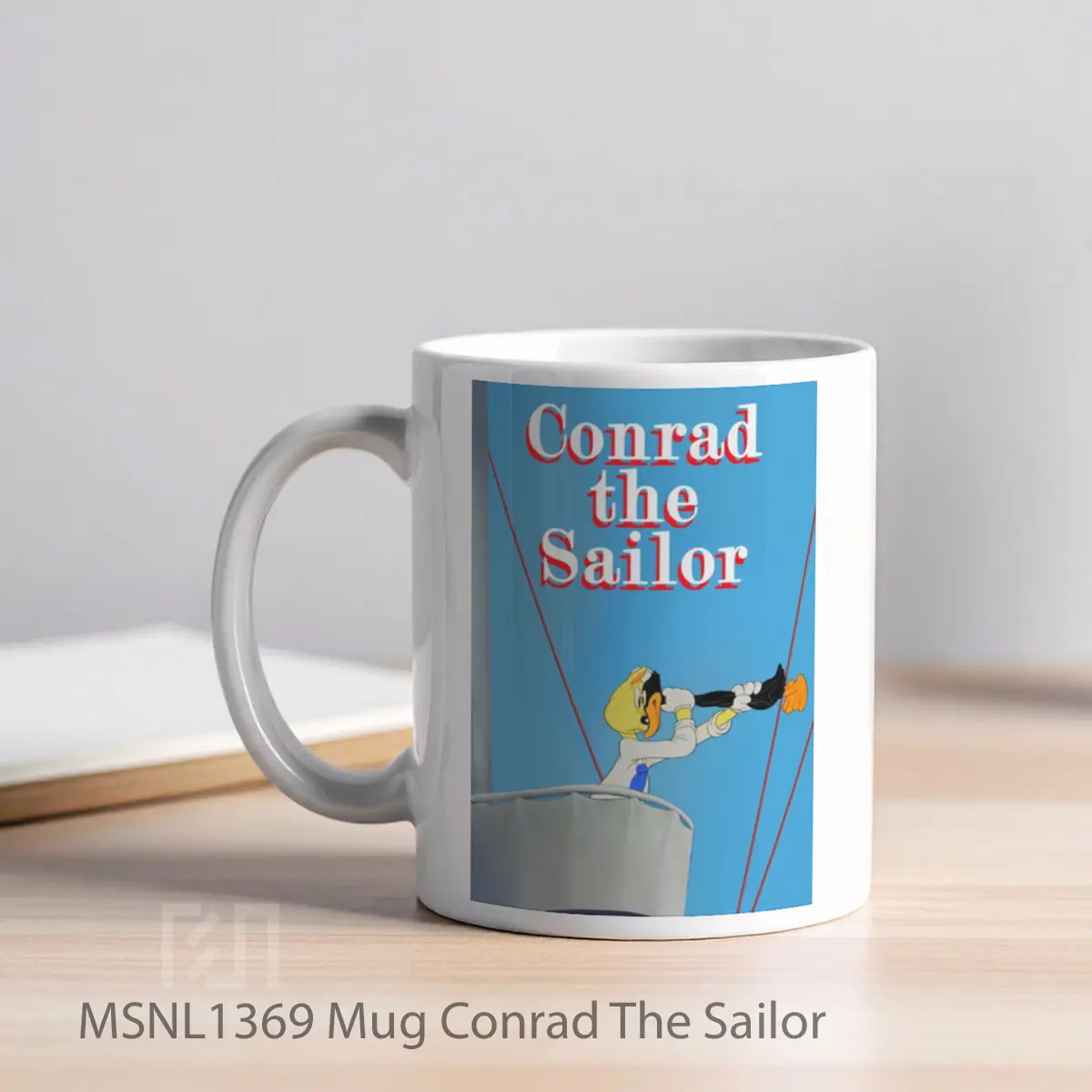 Mug Conrad The Sailor Gelas Keramik Tema Film MSNL1369 - Tampak Kiri