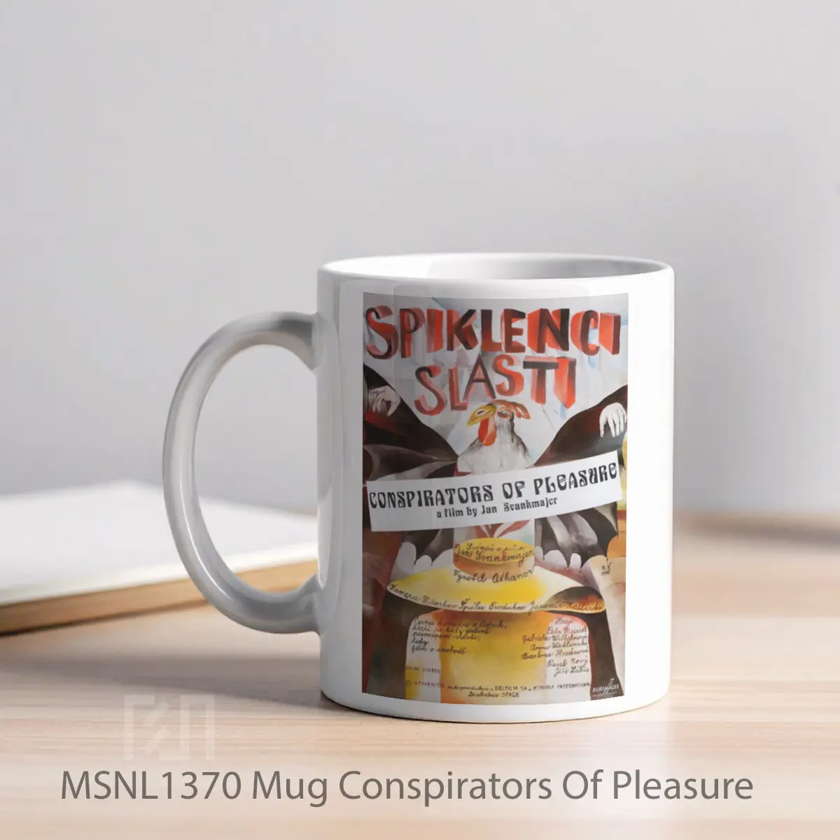 Mug Conspirators Of Pleasure Gelas Keramik Tema Film MSNL1370 - Tampak Kiri