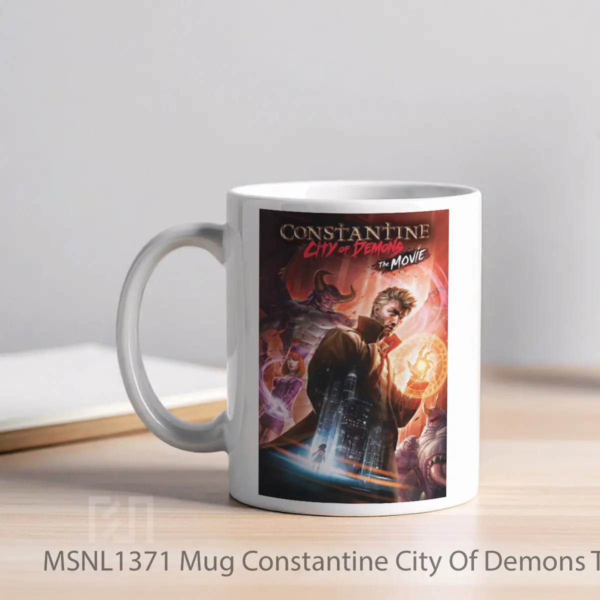 Mug Constantine City Of Demons The Movie Gelas Keramik Tema Film MSNL1371 - Tampak Kiri
