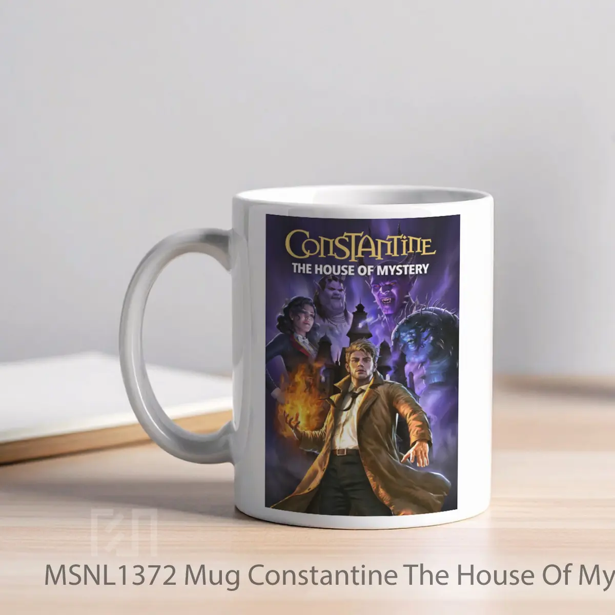 Mug Constantine The House Of Mystery Gelas Keramik Tema Film MSNL1372 - Tampak Kiri