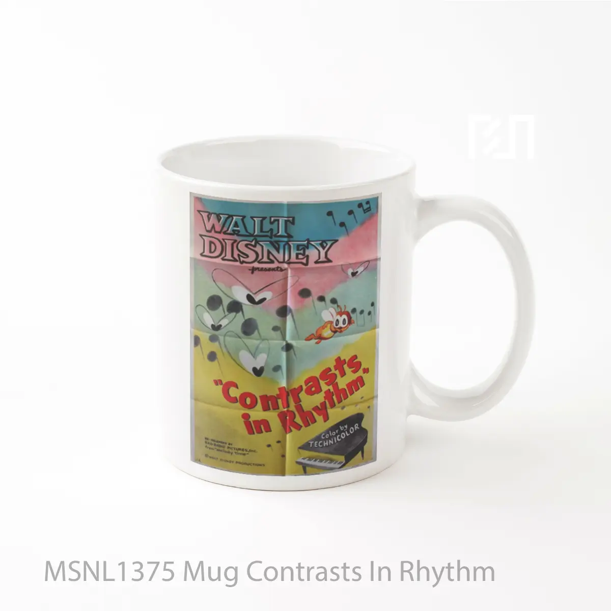 Mug Contrasts In Rhythm Gelas Keramik Tema Film MSNL1375