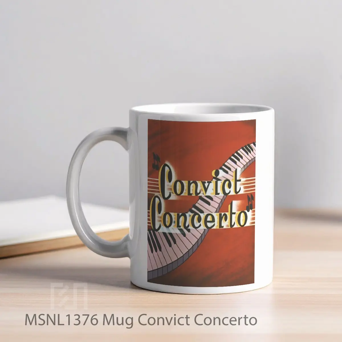 Mug Convict Concerto Gelas Keramik Tema Film MSNL1376 - Tampak Kiri