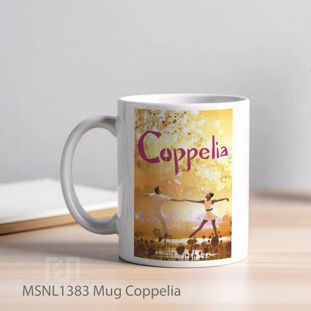 Mug Coppelia Gelas Keramik Tema Film MSNL1383 - Tampak Kiri