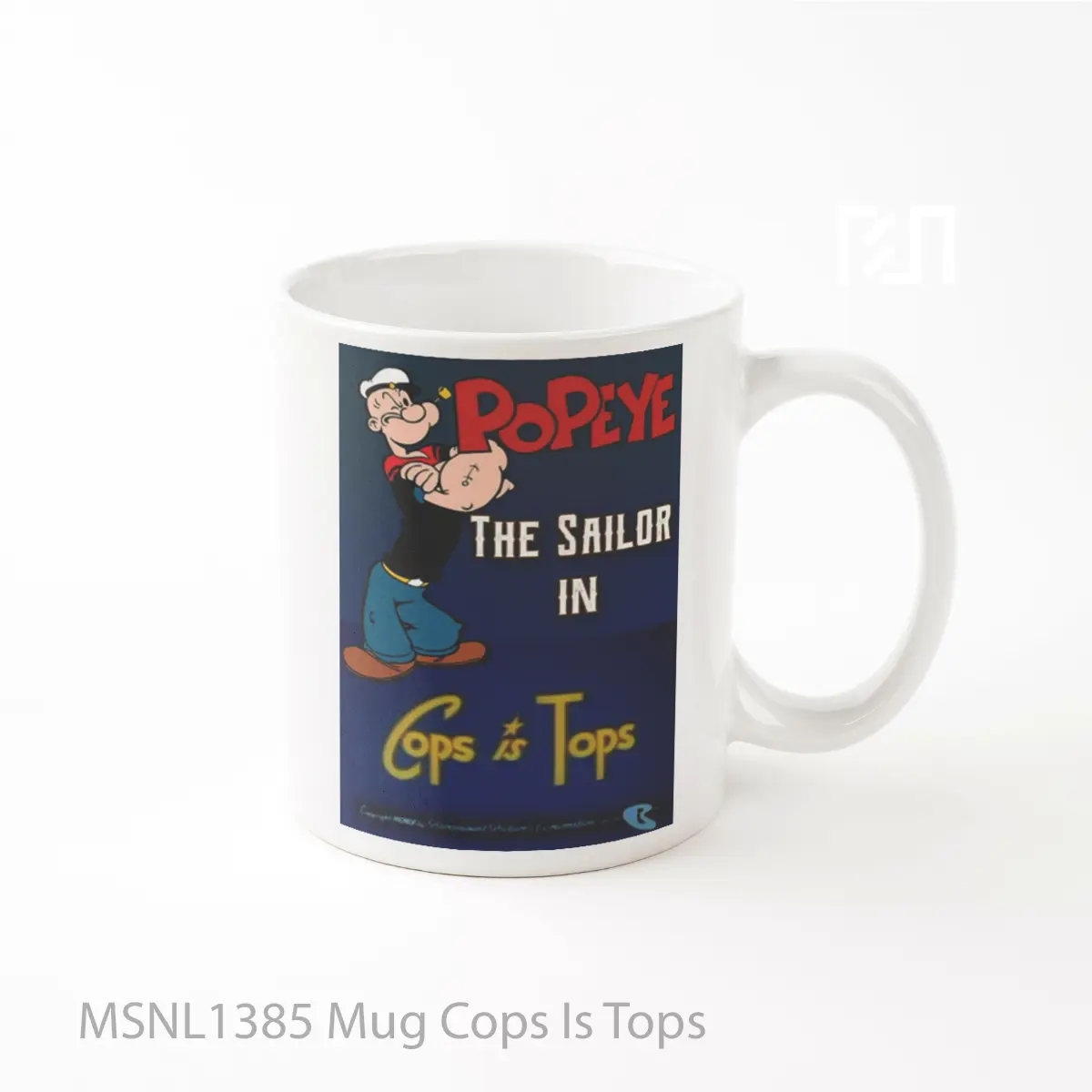 Mug Cops Is Tops Gelas Keramik Tema Film MSNL1385