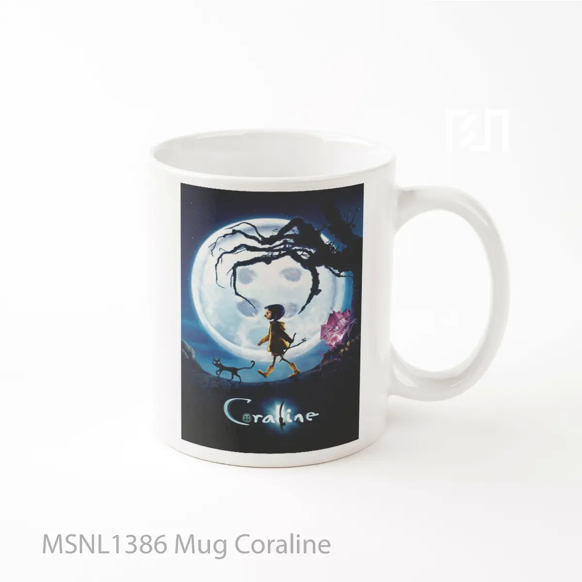 Mug Coraline Gelas Keramik Tema Film MSNL1386
