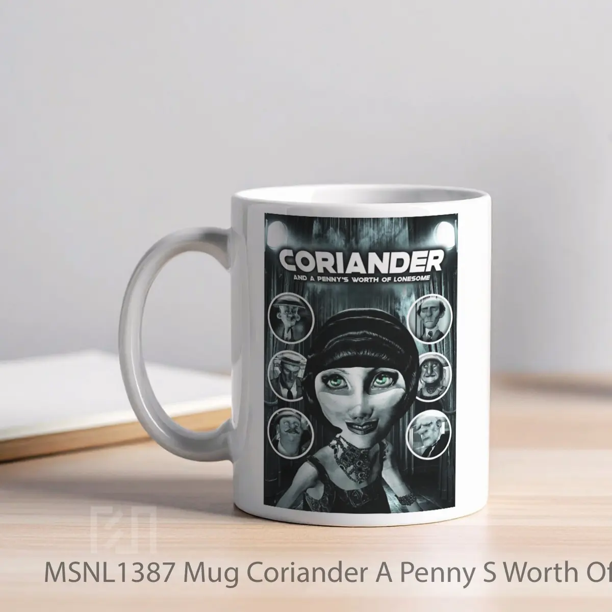 Mug Coriander A Penny S Worth Of Lonesome Gelas Keramik Tema Film MSNL1387 - Tampak Kiri