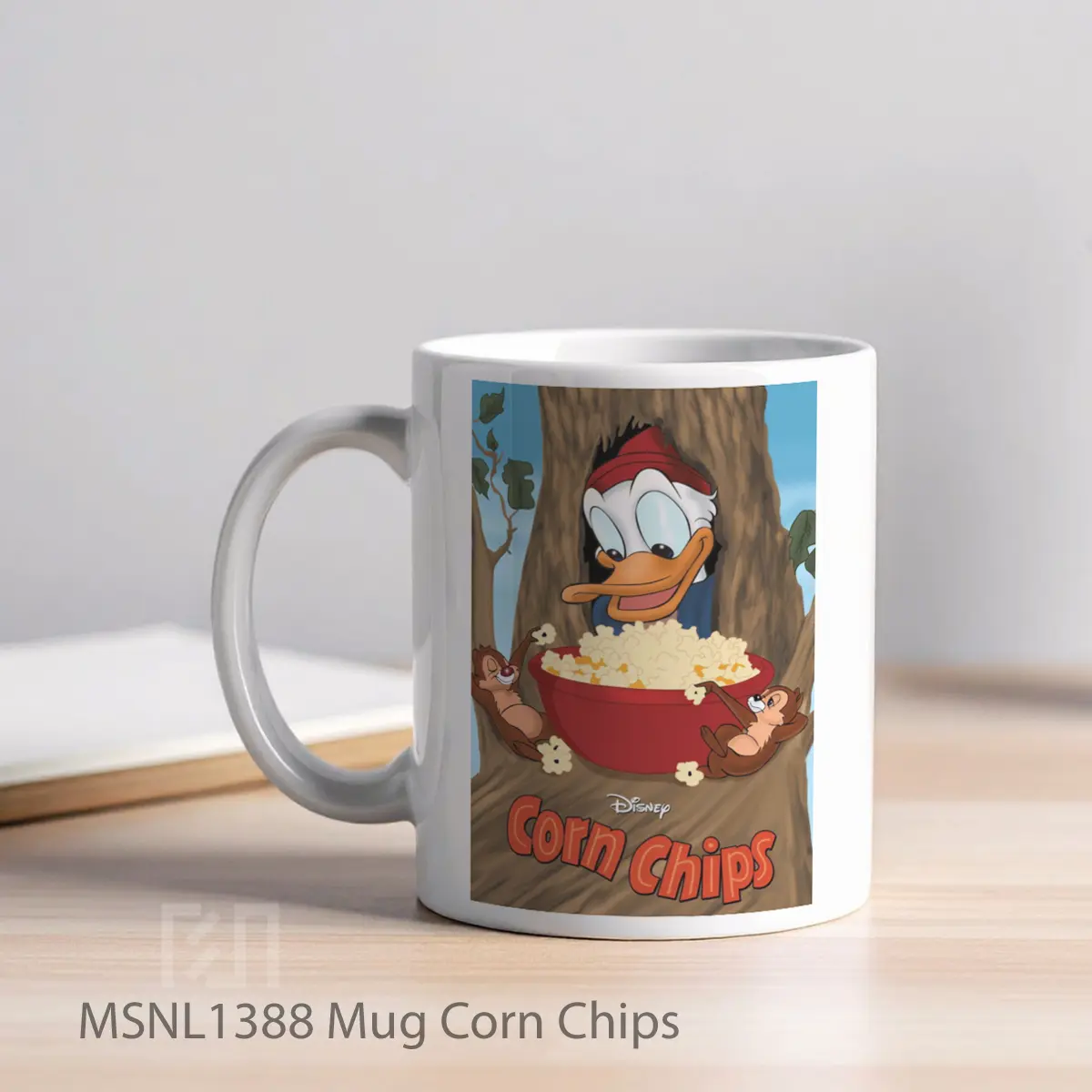 Mug Corn Chips Gelas Keramik Tema Film MSNL1388 - Tampak Kiri