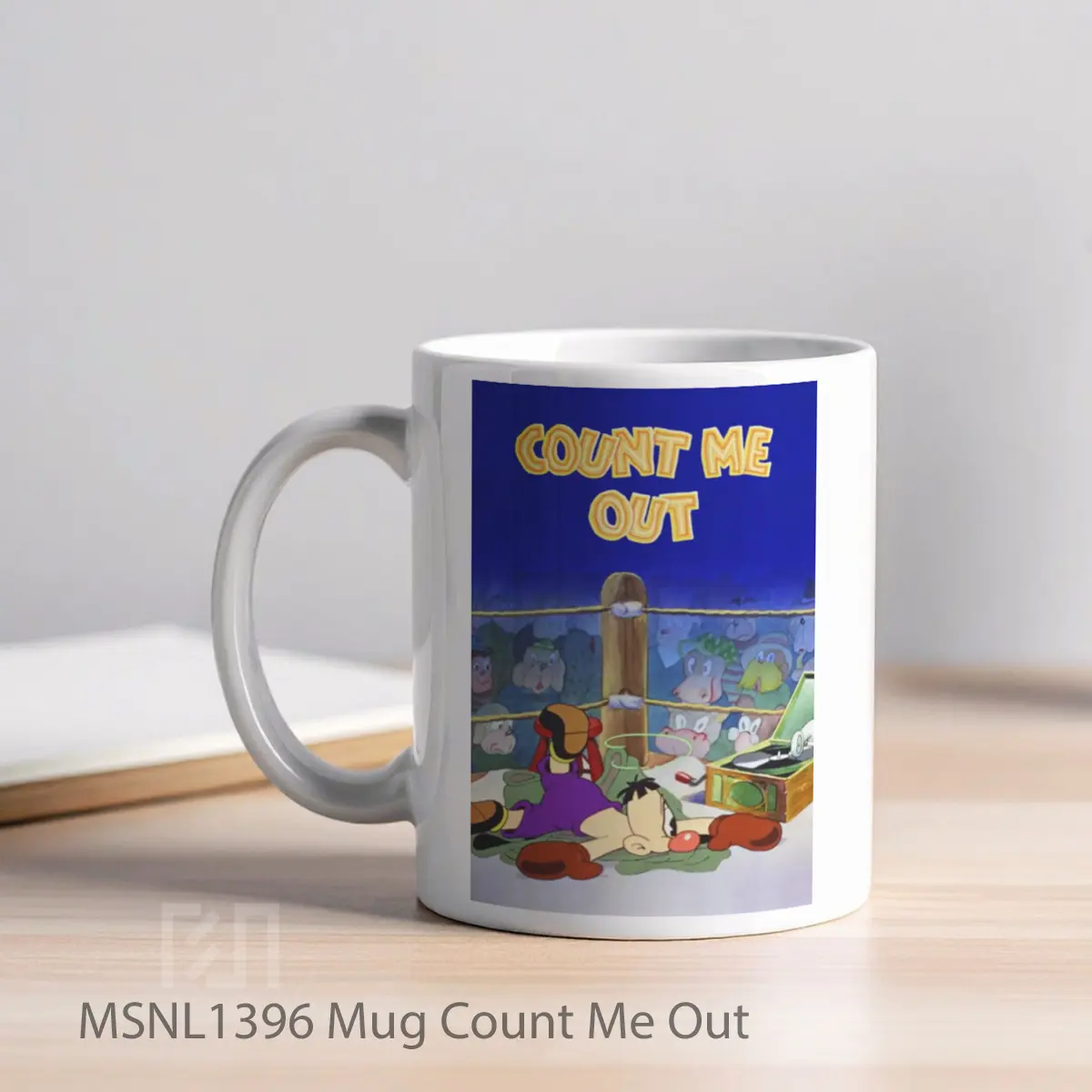 Mug Count Me Out Gelas Keramik Tema Film MSNL1396 - Tampak Kiri