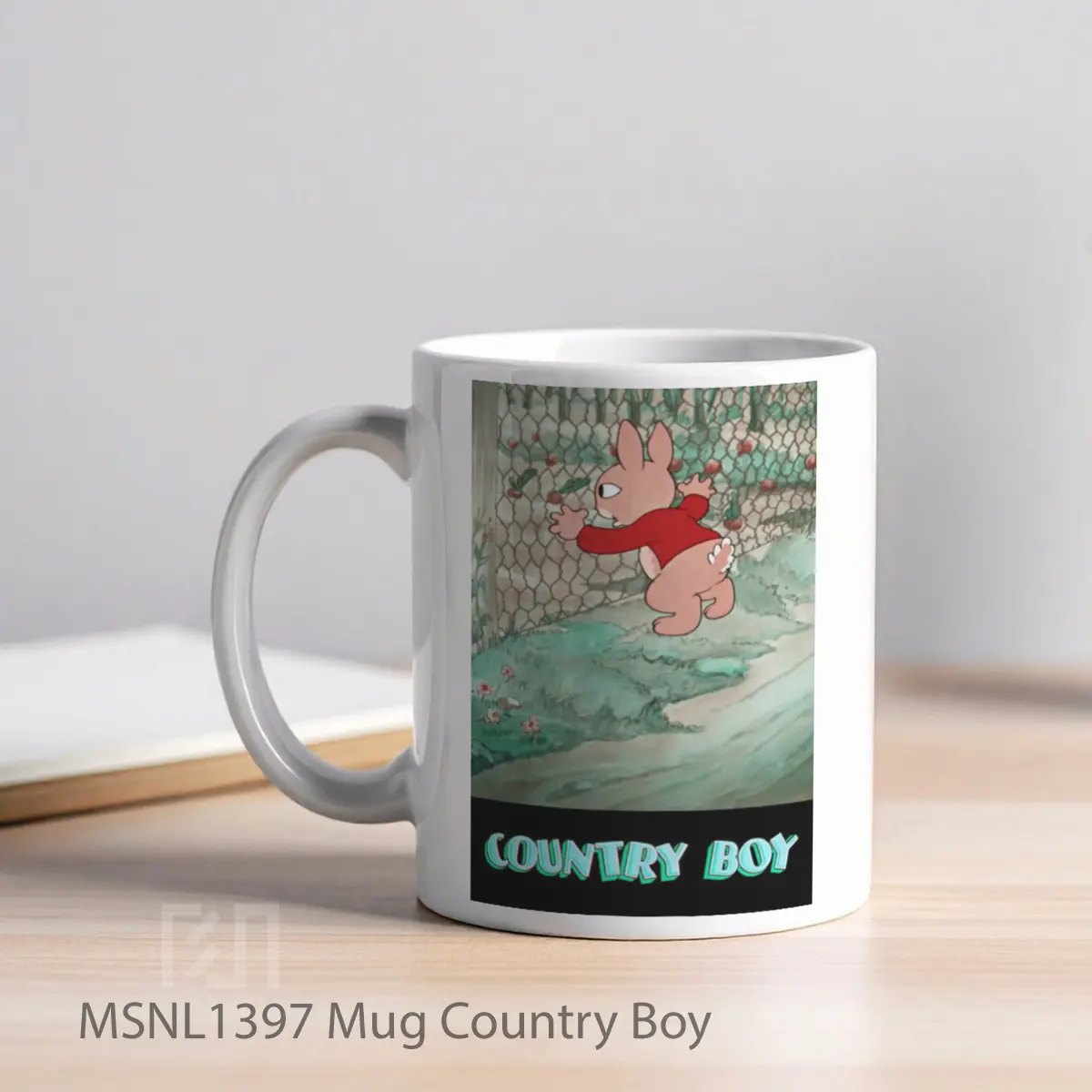 Mug Country Boy Gelas Keramik Tema Film MSNL1397 - Tampak Kiri