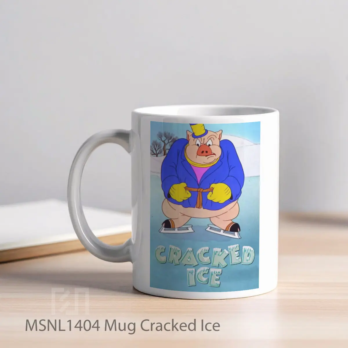 Mug Cracked Ice Gelas Keramik Tema Film MSNL1404 - Tampak Kiri