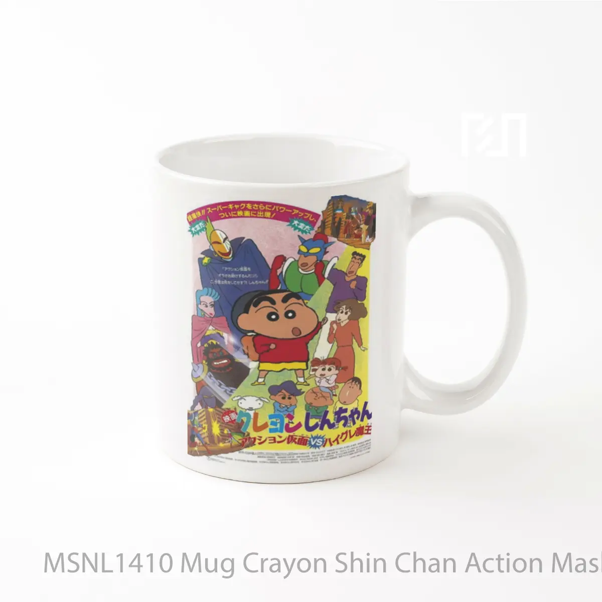Mug Crayon Shin Chan Action Mask Vs Leotard Devil Gelas Keramik Tema Film MSNL1410