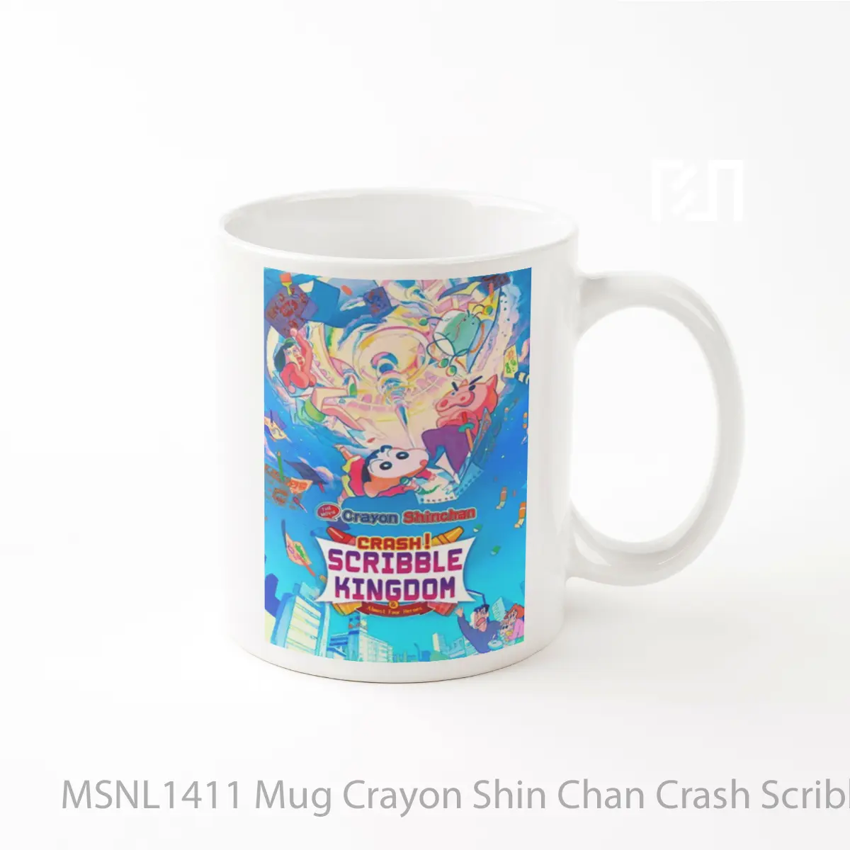 Mug Crayon Shin Chan Crash Scribble Kingdom And Almost Four Heroes Gelas Keramik Tema Film MSNL1411