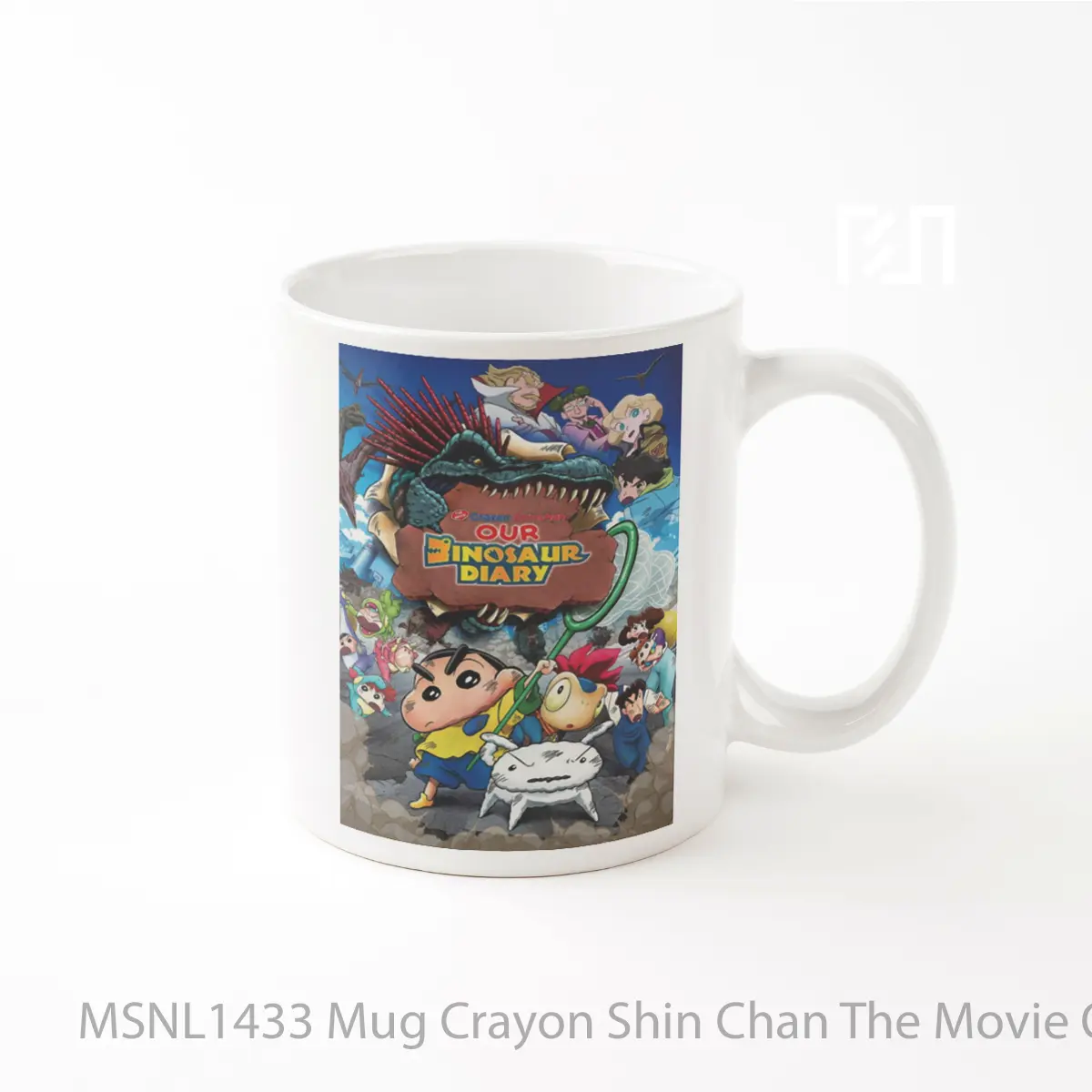 Mug Crayon Shin Chan The Movie Our Dinosaur Diary Gelas Keramik Tema Film MSNL1433