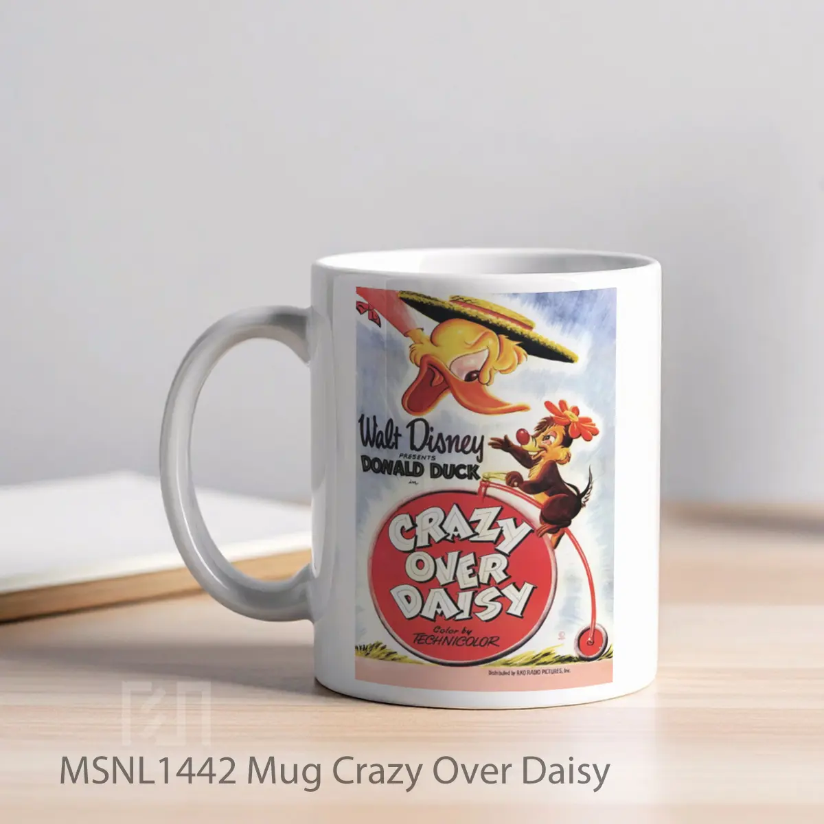Mug Crazy Over Daisy Gelas Keramik Tema Film MSNL1442 - Tampak Kiri