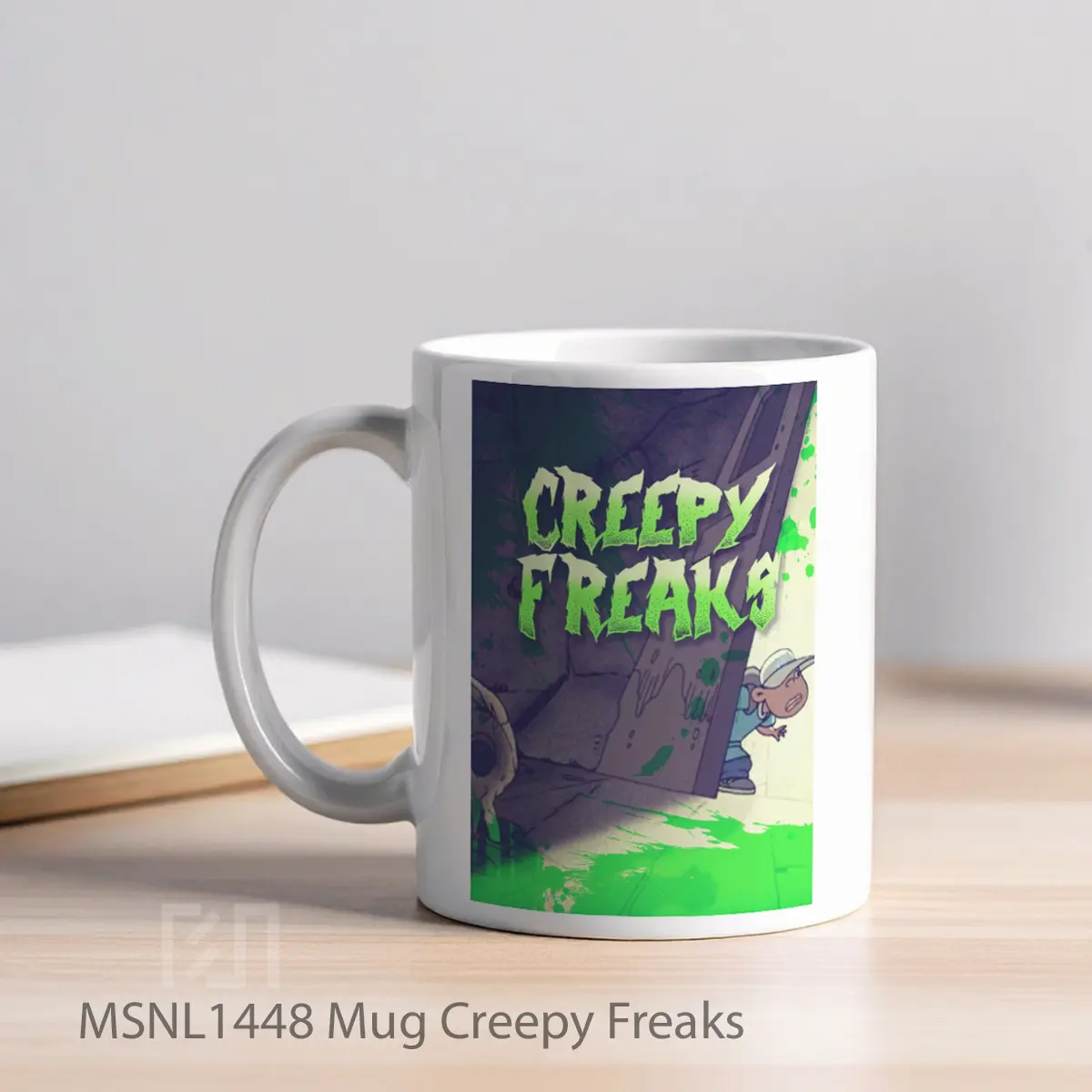 Mug Creepy Freaks Gelas Keramik Tema Film MSNL1448 - Tampak Kiri
