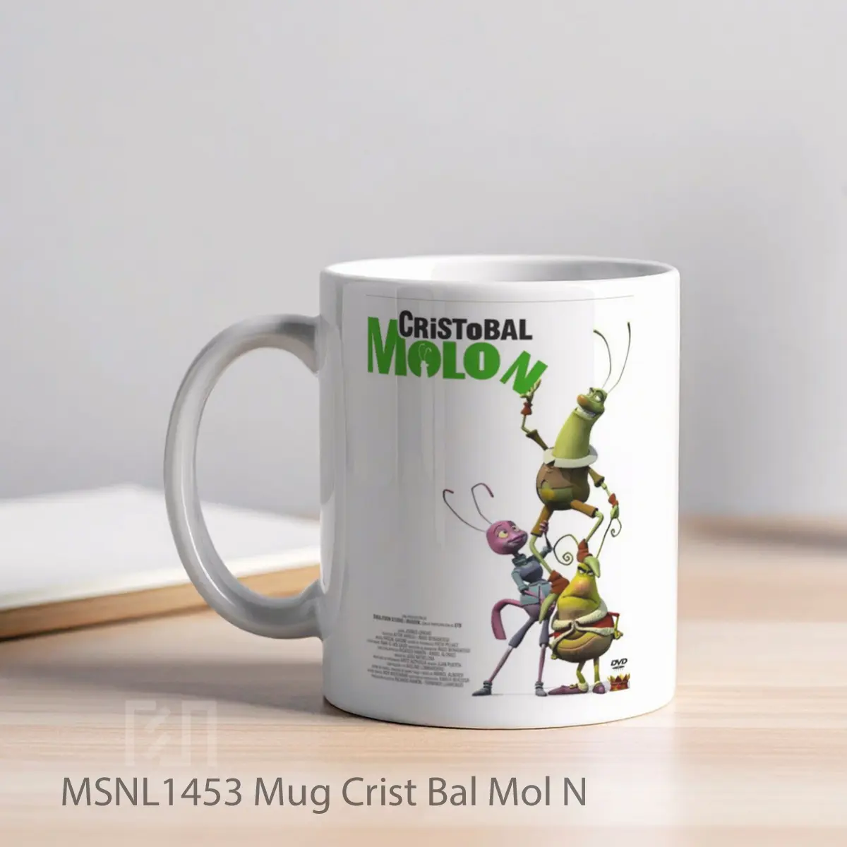 Mug Crist Bal Mol N Gelas Keramik Tema Film MSNL1453 - Tampak Kiri